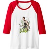 image:imageThe Last of Us Part II Abby Anderson Floral Watercolor Logo Raglan Baseball TeeRedWhite