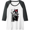 image:imageThe Last of Us Part II Ellie Ready For Fight Chest Poster Raglan Baseball TeeDark Heather GreyWhite