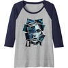 image:imageThe Last of Us Part II Ellie You Cant Stop This Portrait Raglan Baseball TeeNavy BlueAthletic Heather
