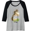 image:imageThe Last of Us Part II Hat On A Dinosaur Watercolor Style Raglan Baseball TeeBlackAthletic Heather
