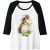 image:imageThe Last of Us Part II Hat On A Dinosaur Watercolor Style Raglan Baseball TeeBlackWhite