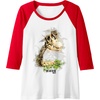 image:imageThe Last of Us Part II Hat On A Dinosaur Watercolor Style Raglan Baseball TeeRedWhite