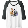 image:imageThe Last of Us Part II Iconic Abby Ellie Watercolor Floral Raglan Baseball TeeDark Heather GreyWhite