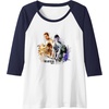 image:imageThe Last of Us Part II Iconic Abby Ellie Watercolor Floral Raglan Baseball TeeNavy BlueWhite