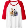 image:imageThe Last of Us Part II Iconic Abby Ellie Watercolor Floral Raglan Baseball TeeRedWhite