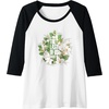 image:imageThe Last of Us Part II Watercolor Floral Big Chest Logo Raglan Baseball TeeBlackWhite