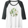 image:imageThe Last of Us Part II Watercolor Floral Big Chest Logo Raglan Baseball TeeDark Heather GreyWhite