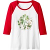 image:imageThe Last of Us Part II Watercolor Floral Big Chest Logo Raglan Baseball TeeRedWhite