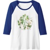 image:imageThe Last of Us Part II Watercolor Floral Big Chest Logo Raglan Baseball TeeRoyal BlueWhite