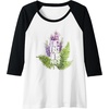 image:imageThe Last of Us Part II Watercolor Lavender Big Chest Logo Raglan Baseball TeeBlackWhite