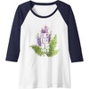 image:imageThe Last of Us Part II Watercolor Lavender Big Chest Logo Raglan Baseball TeeNavy BlueWhite
