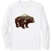 image:imageDays Gone BearShaped Forest Landscape Vintage Logo Long Sleeve TShirtWhite