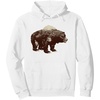 image:imageDays Gone BearShaped Forest Landscape Vintage Logo Pullover HoodieWhite