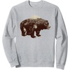 image:imageDays Gone BearShaped Forest Landscape Vintage Logo SweatshirtHeather Grey