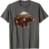 image:imageDays Gone BearShaped Forest Landscape Vintage Logo TShirtAsphalt Grey