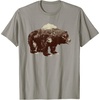 image:imageDays Gone BearShaped Forest Landscape Vintage Logo TShirtSlate Grey