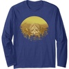 image:imageDays Gone Honor And Glory Landscape Vintage Chest Poster Long Sleeve TShirtNavy Blue