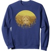 image:imageDays Gone Honor And Glory Landscape Vintage Chest Poster SweatshirtNavy Blue