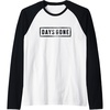 image:imageDays Gone Iconic Distressed Big Chest Logo V2 Raglan Baseball TeeBlackWhite
