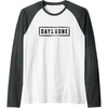 image:imageDays Gone Iconic Distressed Big Chest Logo V2 Raglan Baseball TeeDark Heather GreyWhite