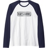 image:imageDays Gone Iconic Distressed Big Chest Logo V2 Raglan Baseball TeeNavy BlueWhite