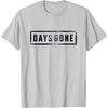 image:imageDays Gone Iconic Distressed Big Chest Logo V2 TShirtSilver Grey