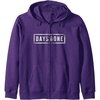image:imageDays Gone Iconic Distressed Big Chest Logo Zip HoodiePurple