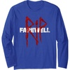 image:imageDays Gone RIP Farewell Distressed Big Chest Logo Long Sleeve TShirtRoyal Blue
