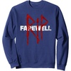 image:imageDays Gone RIP Farewell Distressed Big Chest Logo SweatshirtNavy Blue