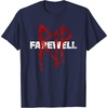 image:imageDays Gone RIP Farewell Distressed Big Chest Logo TShirtNavy Blue