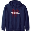 image:imageDays Gone RIP Farewell Distressed Big Chest Logo Zip HoodieNavy Blue
