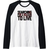 image:imageDays Gone Searching For A Reason To Live Big Chest Logo Raglan Baseball TeeBlackWhite