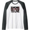 image:imageDays Gone Searching For A Reason To Live Big Chest Logo Raglan Baseball TeeDark Heather GreyWhite