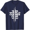 image:imageDays Gone This World Comes For You Distressed Chest Logo TShirtNavy Blue
