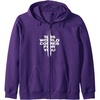 image:imageDays Gone This World Comes For You Distressed Chest Logo Zip HoodiePurple