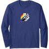 image:imagePlayStation Pride LGBTQIA Collection Stacked Chest Logo Long Sleeve TShirtNavy Blue