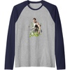 image:imageThe Last of Us Part II Abby Anderson Floral Watercolor Logo Raglan Baseball TeeNavy BlueAthletic Heather