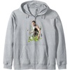image:imageThe Last of Us Part II Abby Anderson Floral Watercolor Logo Zip HoodieHeather Grey