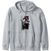 image:imageThe Last of Us Part II Ellie Ready For Fight Chest Poster Zip HoodieHeather Grey