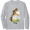 image:imageThe Last of Us Part II Hat On A Dinosaur Watercolor Style Long Sleeve TShirtHeather Grey