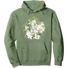 image:imageThe Last of Us Part II Watercolor Floral Big Chest Logo Pullover HoodieSage Green