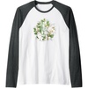 image:imageThe Last of Us Part II Watercolor Floral Big Chest Logo Raglan Baseball TeeDark Heather GreyWhite