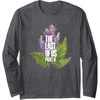 image:imageThe Last of Us Part II Watercolor Lavender Big Chest Logo Long Sleeve TShirtDark Heather Grey