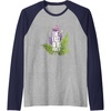 image:imageThe Last of Us Part II Watercolor Lavender Big Chest Logo Raglan Baseball TeeNavy BlueAthletic Heather
