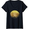 image:imageWomens Days Gone Honor And Glory Landscape Vintage Chest Poster VNeck TShirtBlack