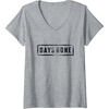 image:imageWomens Days Gone Iconic Distressed Big Chest Logo V2 VNeck TShirtHeather Grey