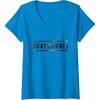 image:imageWomens Days Gone Iconic Distressed Big Chest Logo V2 VNeck TShirtSapphire Blue