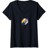 image:imageWomens PlayStation Pride LGBTQIA Collection Stacked Chest Logo VNeck TShirtBlack