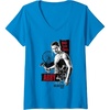 image:imageWomens The Last of Us Part II Abby Bare Your Fangs Big Chest Poster VNeck TShirtSapphire Blue