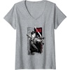 image:imageWomens The Last of Us Part II Ellie Ready For Fight Chest Poster VNeck TShirtHeather Grey